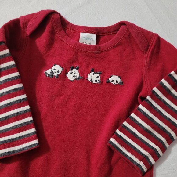 Gymboree Snow Panda Used 18-24 month Bodysuit. Mixed Bin Z26 - Picture 2 of 2